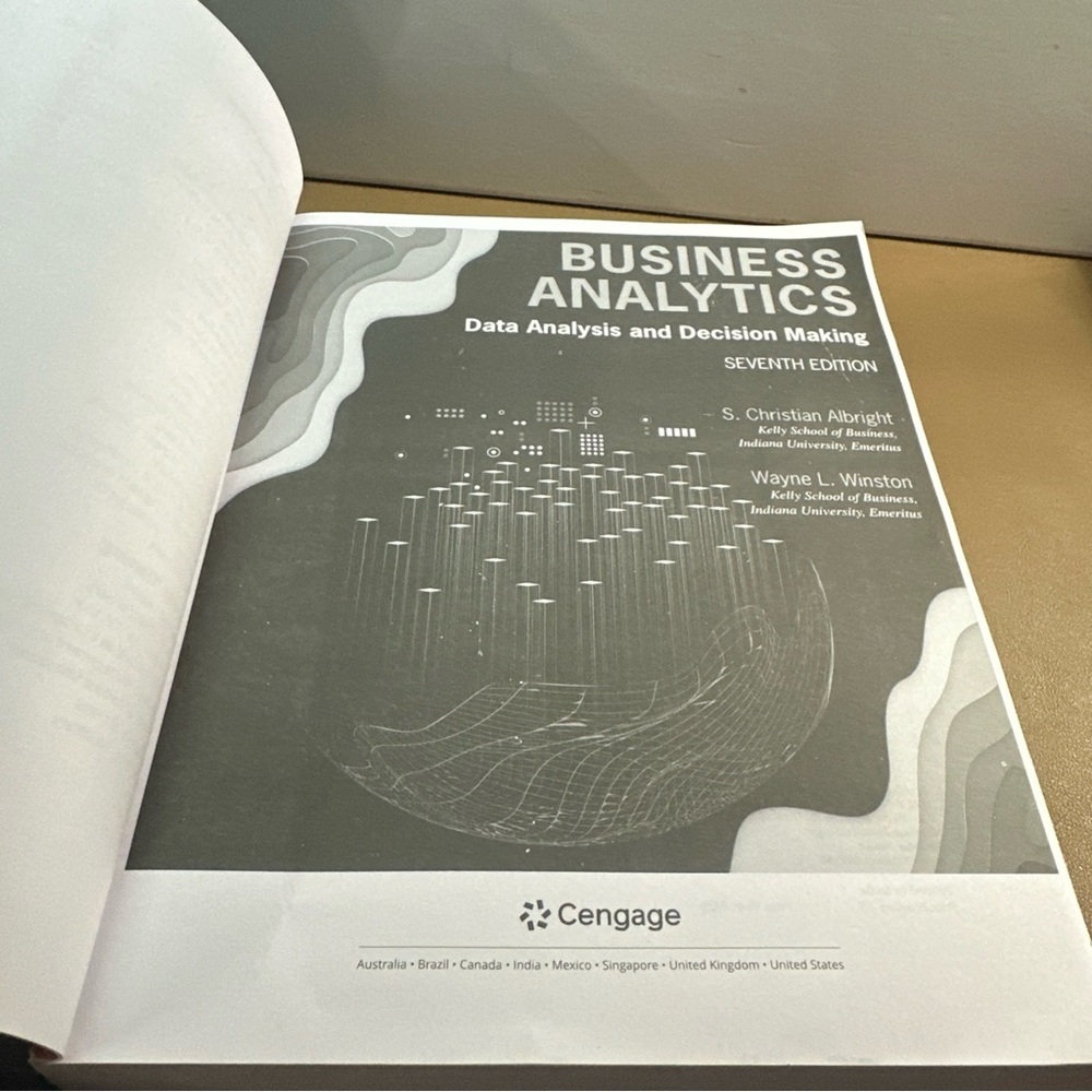 Business Analytics Textbook. - Picture 3 of 5
